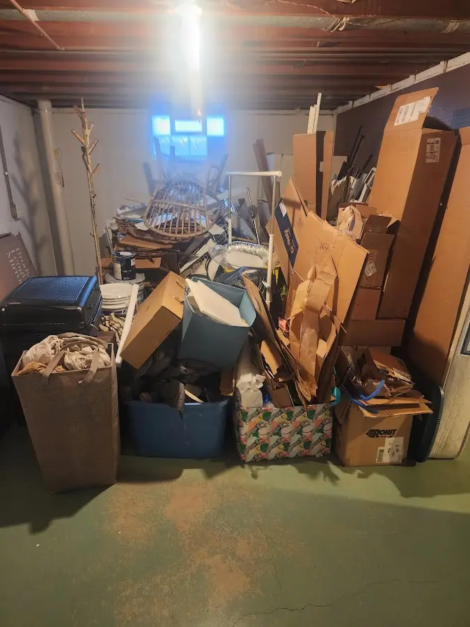 Roll-off dumpster container at job site for Concrete Dumpster Rental in Bellview